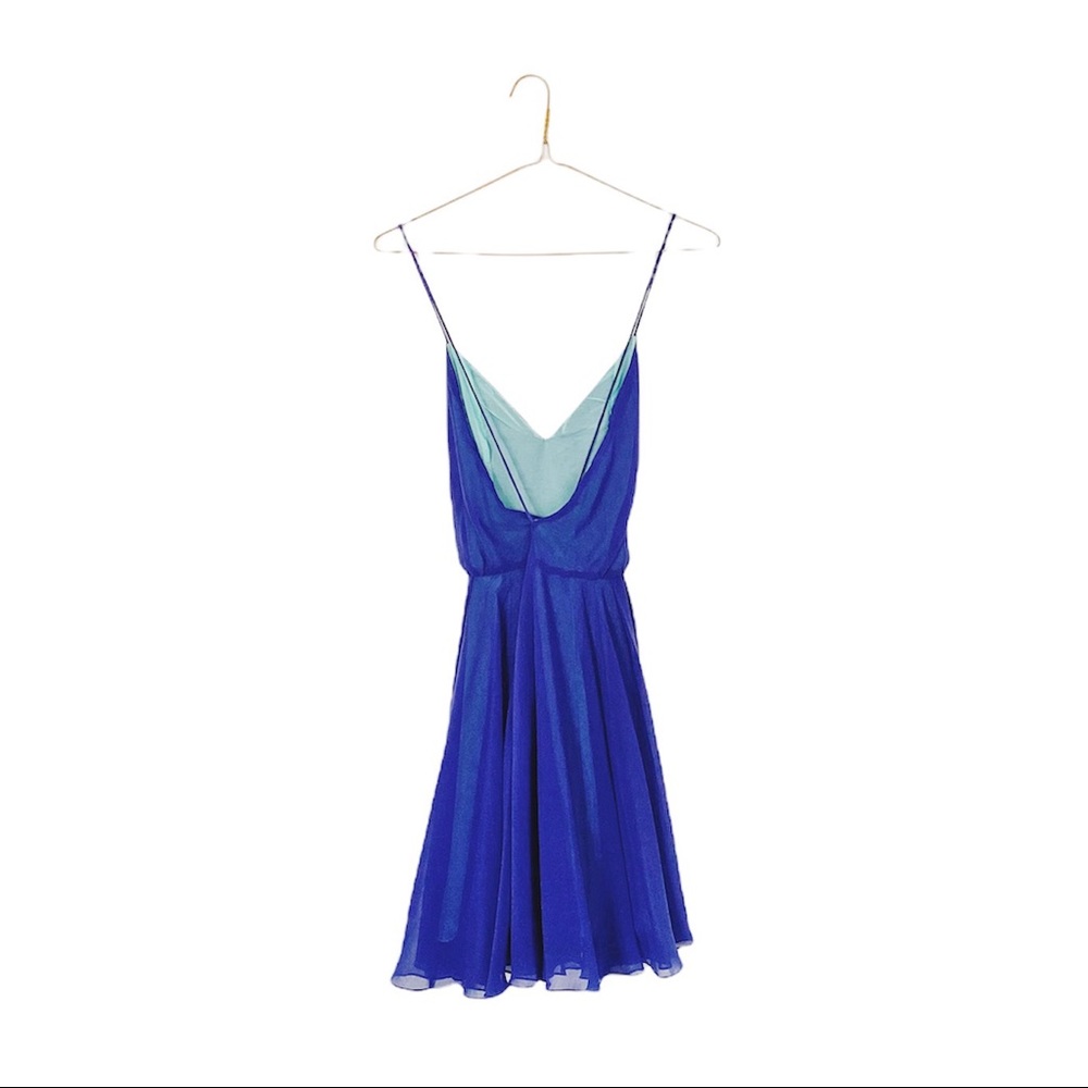 Vintage Blue Mini Dress - Picture 2 of 8